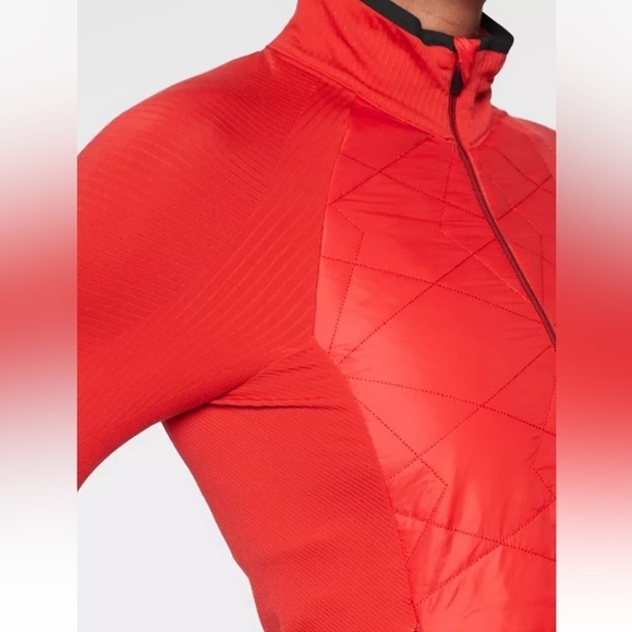 Athleta Insulated Flurry PrimaLoft Jacket Red Size S #383707 T0403 light weight - Picture 10 of 14